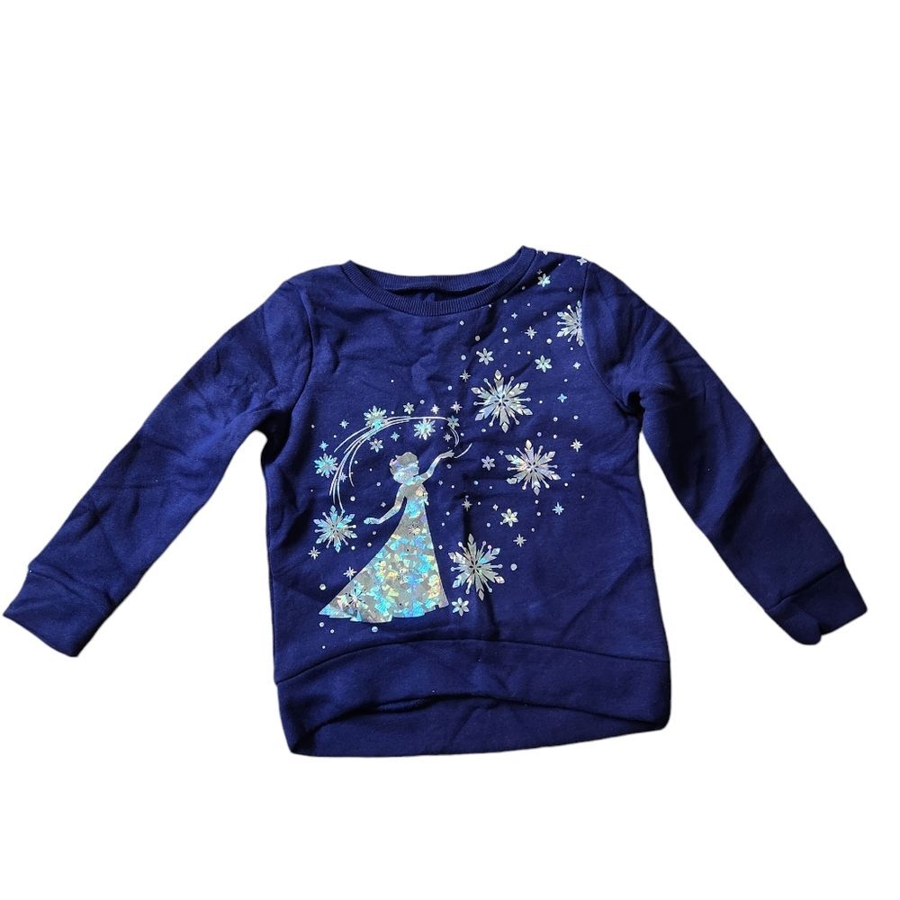 Jumping Beans Girl's Disney Elsa Lmt Ed Pullover Sweatshirt Size 2T Blue Silver